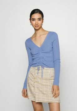 Buy 🔥 Hollister Co. SLIM CINCH FRONT N BACK - Jumper - Medium Blue 🤩