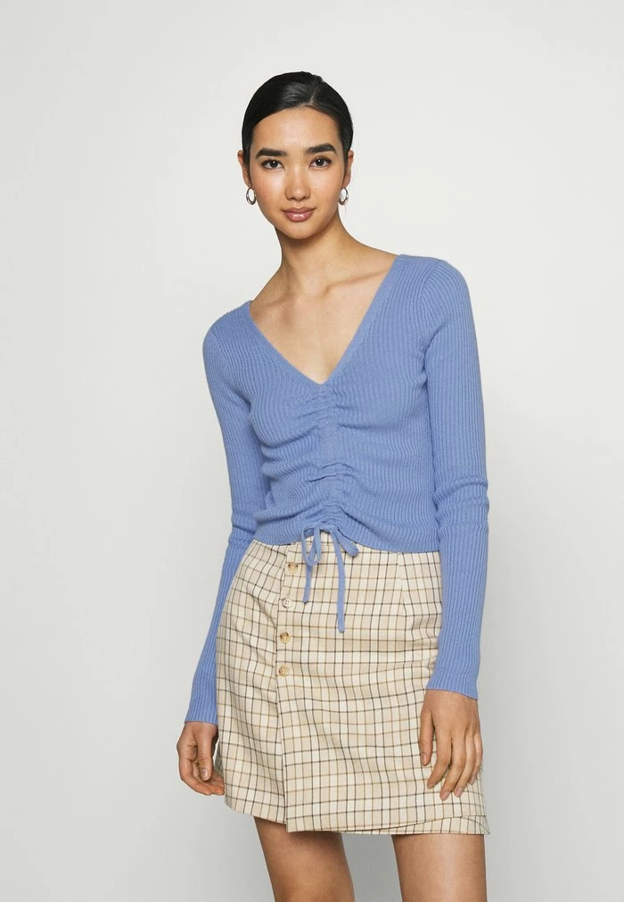 Buy 🔥 Hollister Co. SLIM CINCH FRONT N BACK - Jumper - Medium Blue 🤩