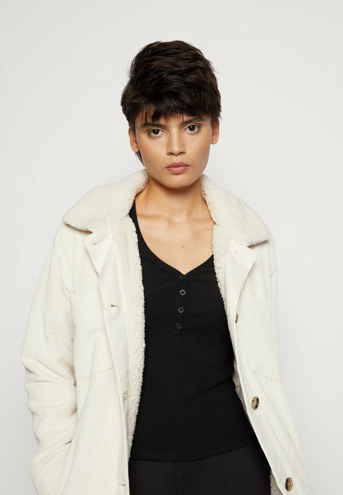 Best Pirce โจ Hollister Co. SHACKET STATEMENT - Light Jacket - Off-white ๐คฉ - Image 4