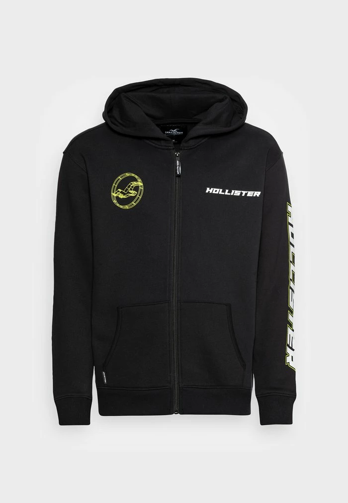 Buy ๐ Hollister Co. SCRIPT - Zip-up Sweatshirt - Black ๐ - Image 4