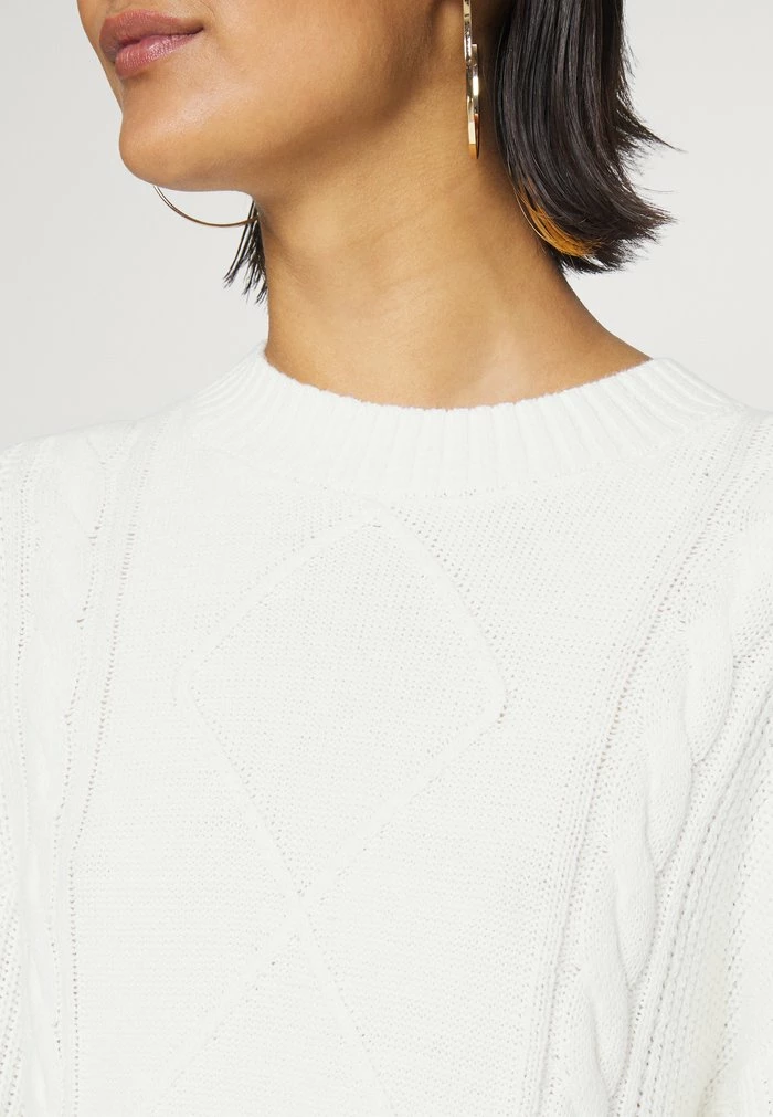 Deals ๐ Hollister Co. CABLE SWEATER ๐ DRESS - Jumper ๐ DRESS - White ๐คฉ - Image 5