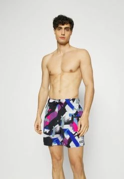 Hot Sale 🎁 Hollister Co. SPORT SWIM - Swimming Shorts - Purple Stripe Abstract 🔔