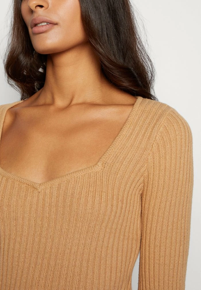 Best Sale ???? Hollister Co. SLIM CREW - Jumper - Tan Solid ???? - Image 6