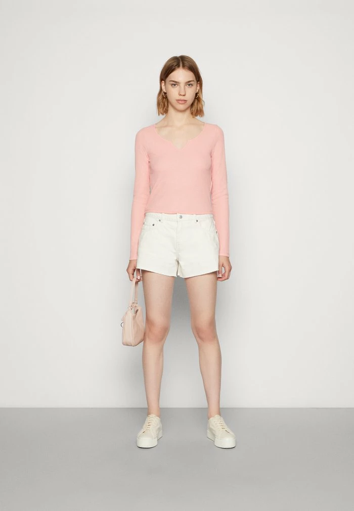 Promo ๐ Hollister Co. NOTCH NECK - Long Sleeved Top - Pink ๐ฏ - Image 2