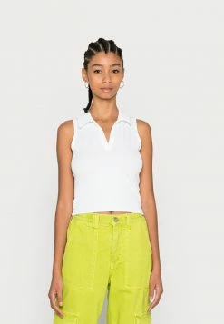 Best Sale ✨ Hollister Co. BARE SEAMLESS BARE POLO - Top - Bright White 🤩