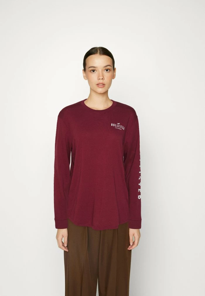 Top 10 ๐ Hollister Co. TIMELESS - Long Sleeved Top - Burgundy โค๏ธ
