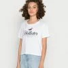 Top 10 👏 Hollister Co. HERITAGE PRINT CORE - Print T-shirt - White ⌛