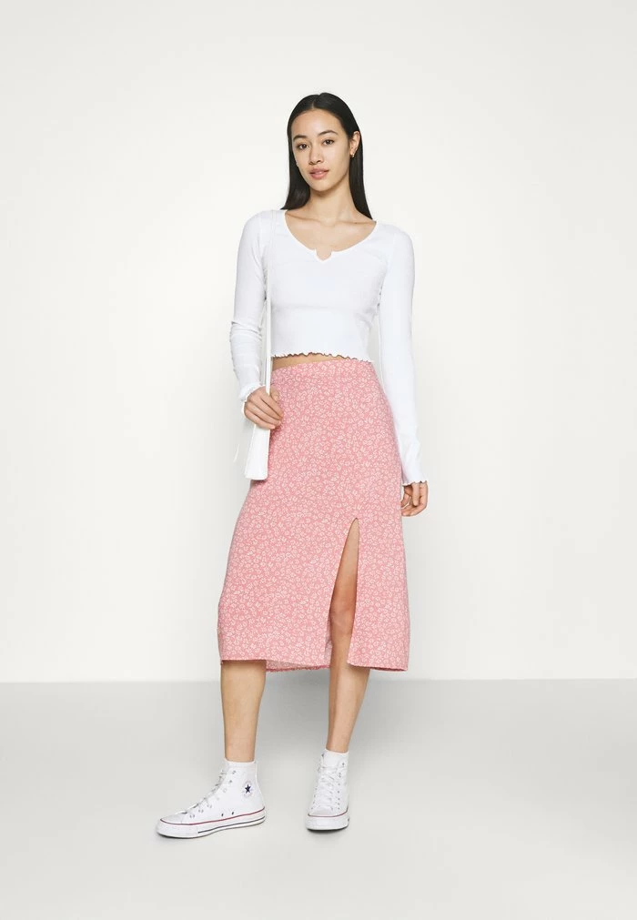 Wholesale 😉 Hollister Co. SLIP MIDI 👗 SKIRT - A-line 👗 SKIRT - Coral 🌟 - Image 2