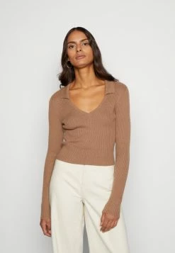 Promo โ๏ธ Hollister Co. SLIM CREW PATTERN - Jumper - Portabella Solid ๐