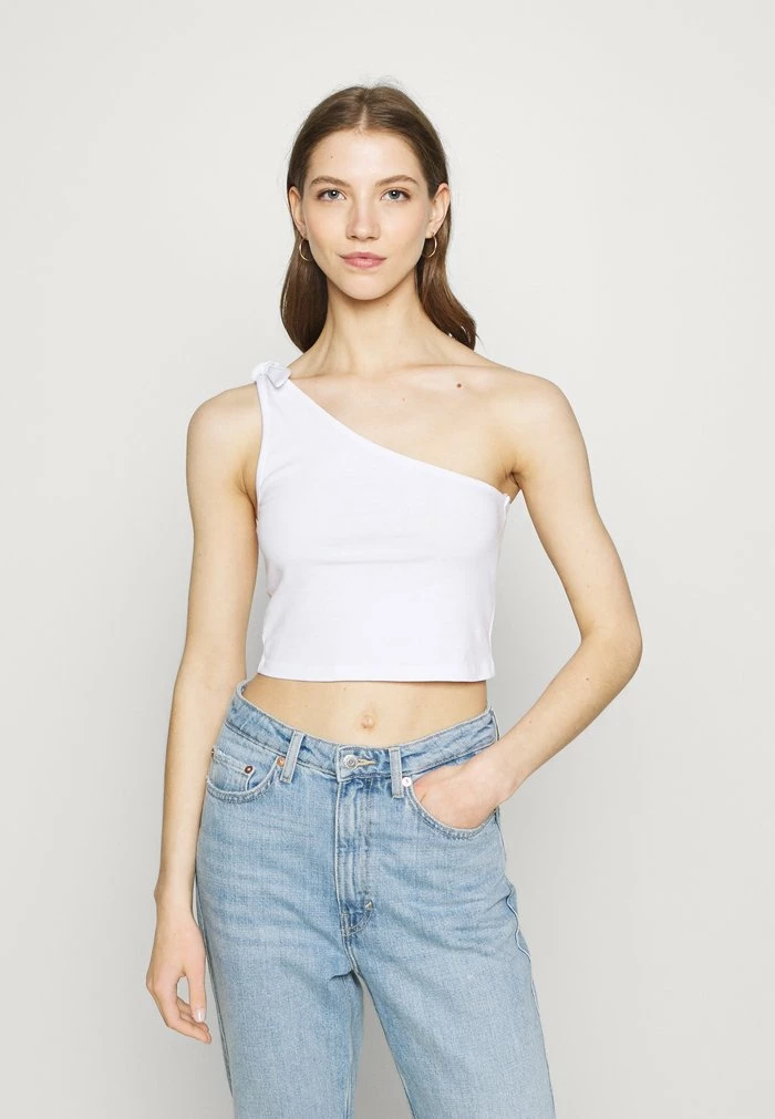 Cheap ๐ฅฐ Hollister Co. ONE SHOULDER TIE 2 PACK - Top - Pink/solid White ๐งจ - Image 4