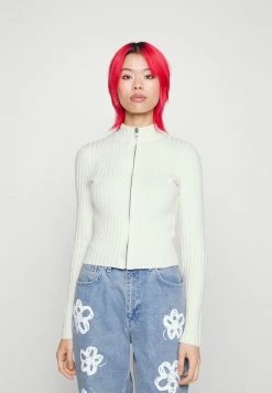 Wholesale 😉 Hollister Co. SLIM ZIP MOCK CARDI SOLID - Cardigan - White 😉