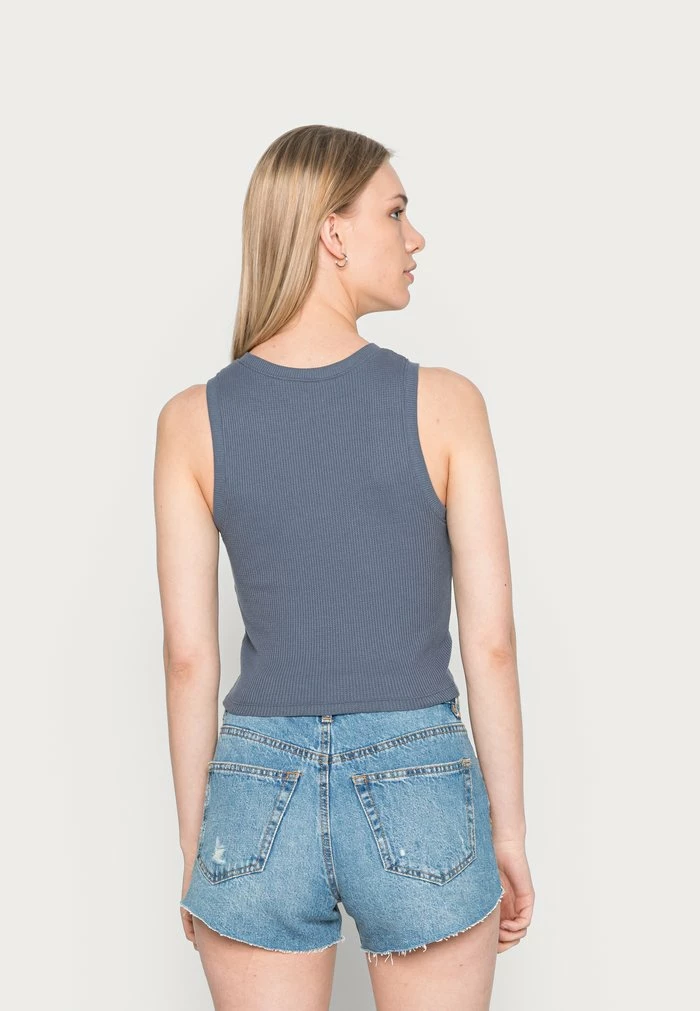 Buy โ๏ธ Hollister Co. BARE WAFFLE NECK - Top - Grisaille โค๏ธ - Image 3