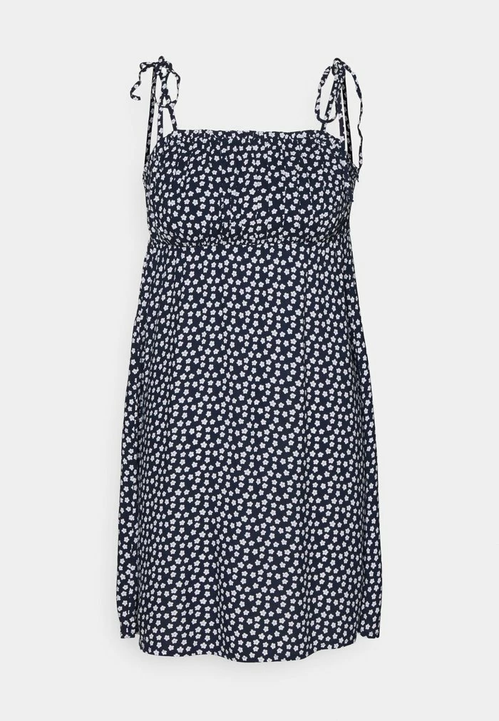 Best reviews of ⌛ Hollister Co. RUCHED TIE STRAP 👗 DRESS - Day 👗 DRESS - Navy 🤩 - Image 4