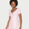 Cheap 🤩 Hollister Co. BEST IS BACK WOVEN WRAP 👗 DRESS - Day 👗 DRESS - Pink 🎁