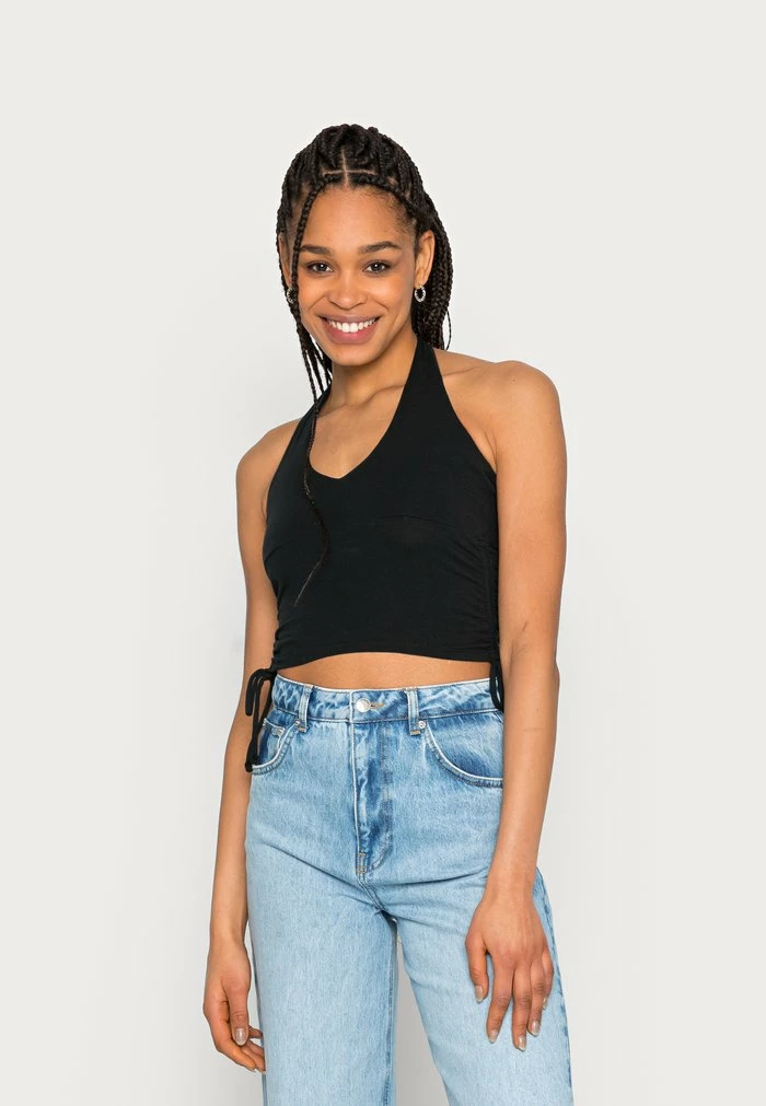 Best reviews of ๐ Hollister Co. DOUBLE SIDE CINCH HALTER - Top - Casual Black โจ