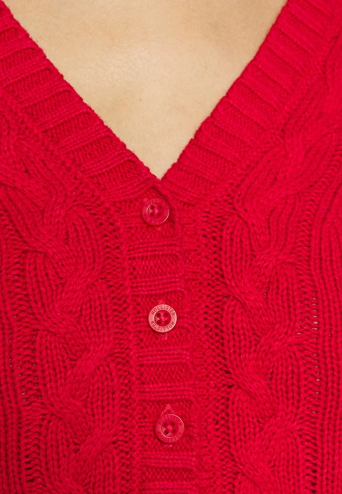 Cheapest 😀 Hollister Co. CROP CARDI - Cardigan - Jester Red 💯 - Image 6