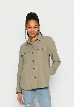 Buy ⭐ Hollister Co. Button-down Blouse - Green 😀