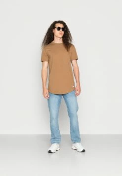 Discount 🛒 Hollister Co. LONGLINE JOCKTAG 5 PACK - Basic T-shirt - White/tan/rose/grey/black 🎁