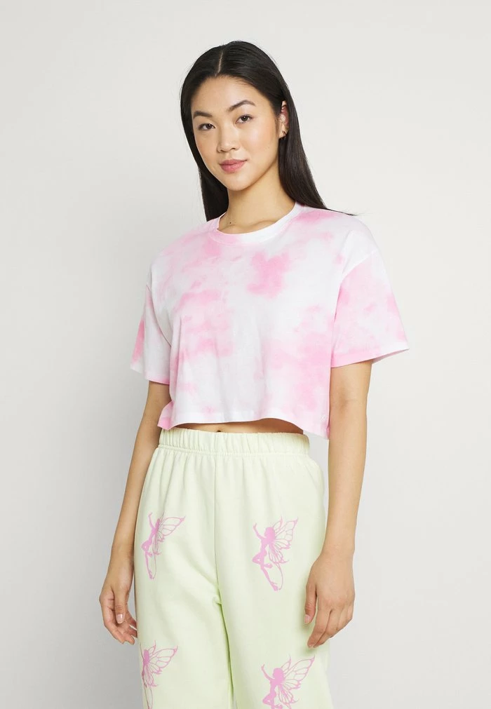 Wholesale ๐งจ Hollister Co. CROP DAD TEE - Print T-shirt - Pink ๐