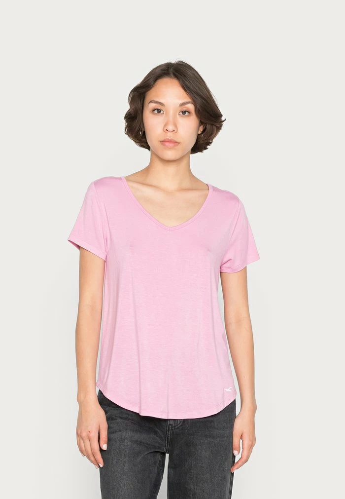 Outlet โญ Hollister Co. EASY VEE 2 PACK - Basic T-shirt - White/black/moonlight Mauve ๐ - Image 4