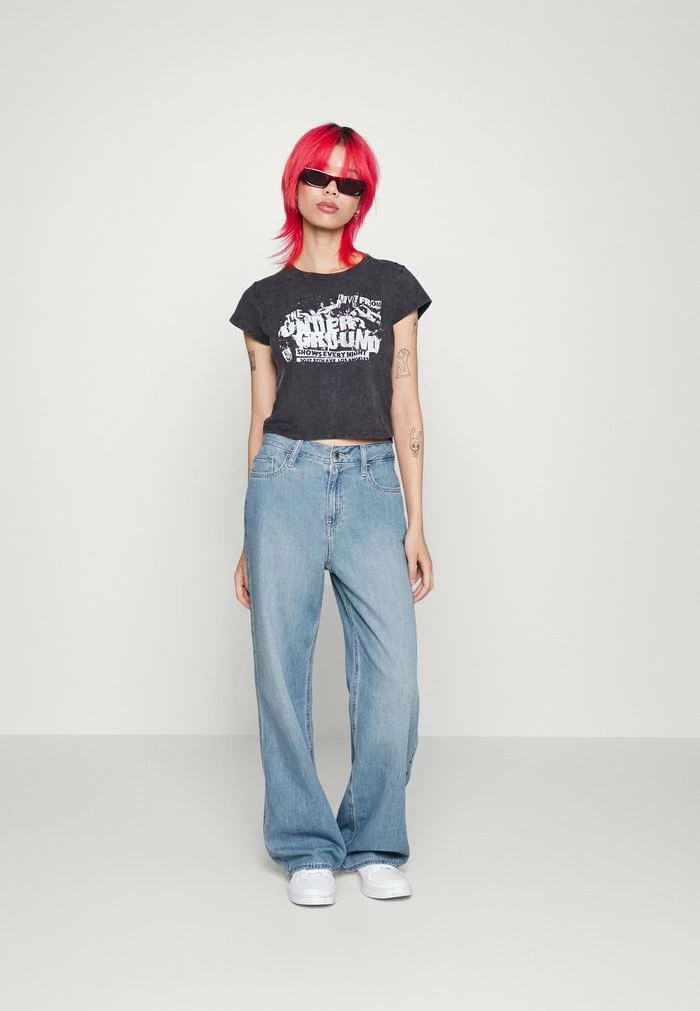 Budget ๐งจ Hollister Co. PLEAT TALL CUFF BAGGY - Relaxed Fit ๐ Jeans - Blue ๐งจ - Image 2