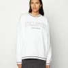 Deals 💯 Hollister Co. OVERSIZED CREW - Sweatshirt - White ❤️