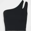 Coupon ⭐ Hollister Co. CUT OUT ONE SHOULDER - Top - Black ⌛