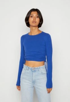 Deals ✔️ Hollister Co. DOUBLE SIDE CINCH BEST IS BACK - Long Sleeved Top - Strong Blue ⌛