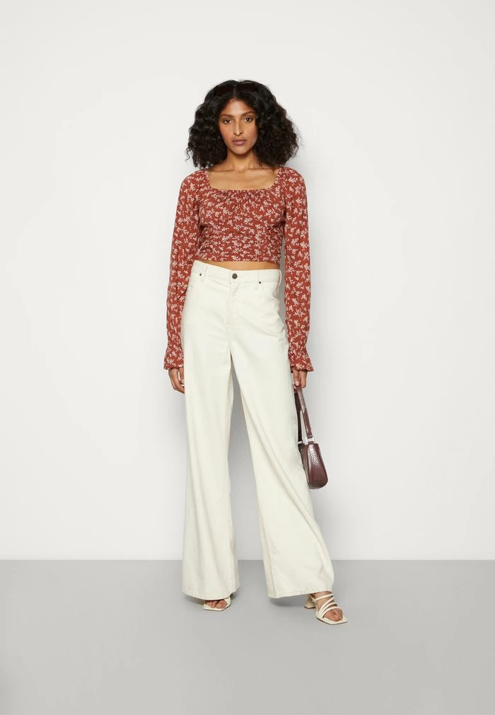 Best Sale 🥰 Hollister Co. SLEEVE INTEREST - Long Sleeved Top - Burg 🤩 - Image 2