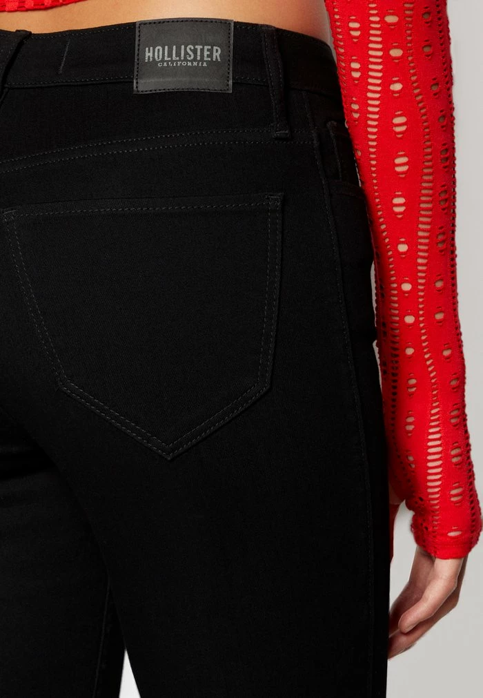 Cheapest ๐ Hollister Co. High Rise Front Slit Flare - Bootcut ๐ Jeans - Black โค๏ธ - Image 6