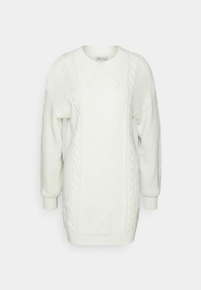 Deals ๐ Hollister Co. CABLE SWEATER ๐ DRESS - Jumper ๐ DRESS - White ๐คฉ - Image 6