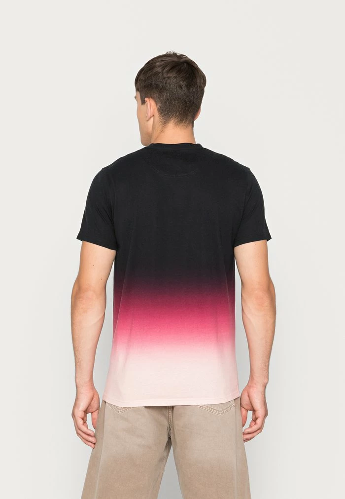Hot Sale ๐ Hollister Co. CURVED - Print T-shirt - Black/pink Ombre โจ - Image 3