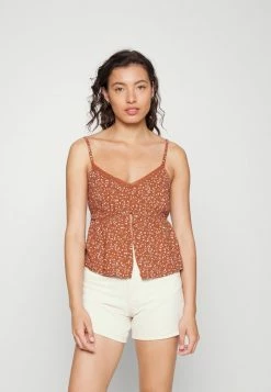 Coupon ⭐ Hollister Co. BARE FLYAWAY BABYDOLL - Top - Brown ✨