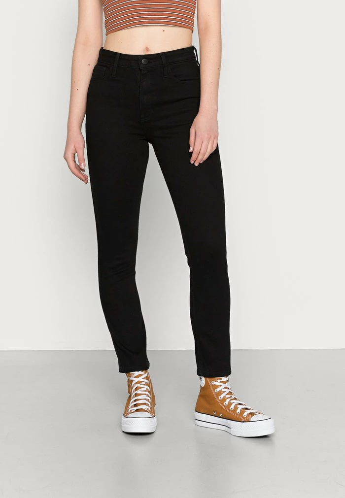 Budget 🔥 Hollister Co. BRUSHED TRUE BLACK ANKLE - 👖 Jeans Skinny Fit - Brush True Black 👍