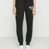 Outlet 👍 Hollister Co. LOGO JOGGER - Tracksuit Bottoms - Black ✔️