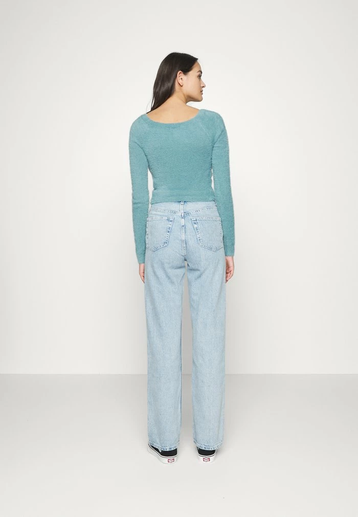 Coupon 😀 Hollister Co. COSZY WRAP SWEATER - Jumper - Smoke Blue ⭐ - Image 3