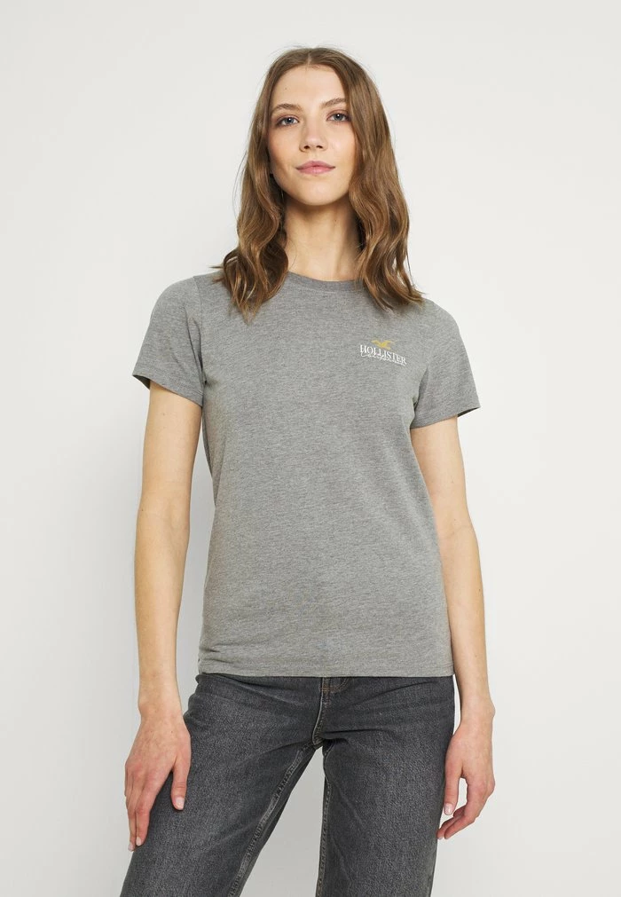 Best Sale 😀 Hollister Co. Basic T-shirt - Grey 😉