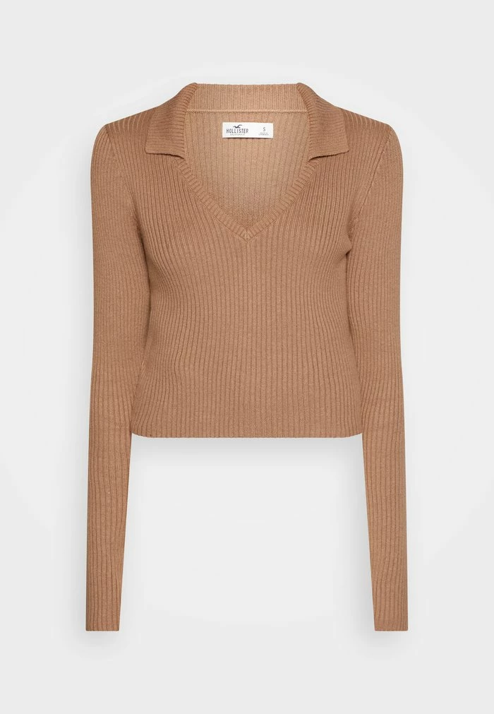 Promo โ๏ธ Hollister Co. SLIM CREW PATTERN - Jumper - Portabella Solid ๐ - Image 5