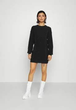 Wholesale โค๏ธ Hollister Co. CABLE SWEATER ๐ DRESS - Jumper ๐ DRESS - Black ๐ฅฐ