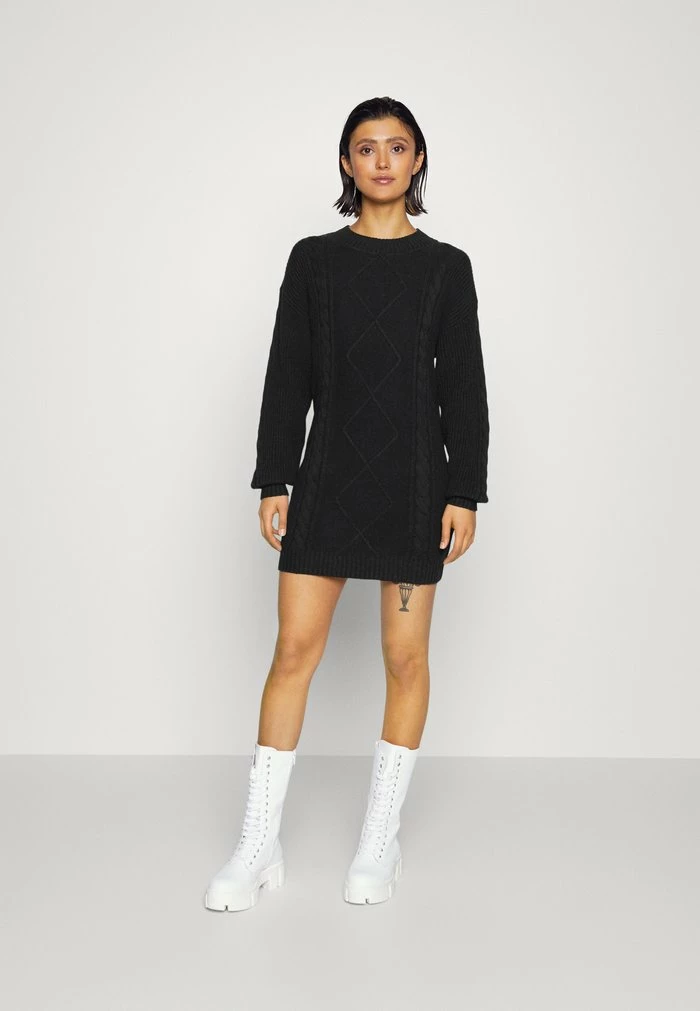 Wholesale โค๏ธ Hollister Co. CABLE SWEATER ๐ DRESS - Jumper ๐ DRESS - Black ๐ฅฐ