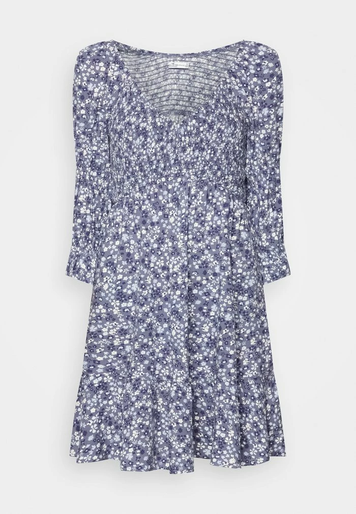 Buy 🔥 Hollister Co. HOT SMOCKED BODICE 👗 DRESS - Day 👗 DRESS - Blue 👍 - Image 5