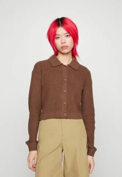Cheapest ๐งจ Hollister Co. CROP CARDI SOLID - Cardigan - Brown ๐