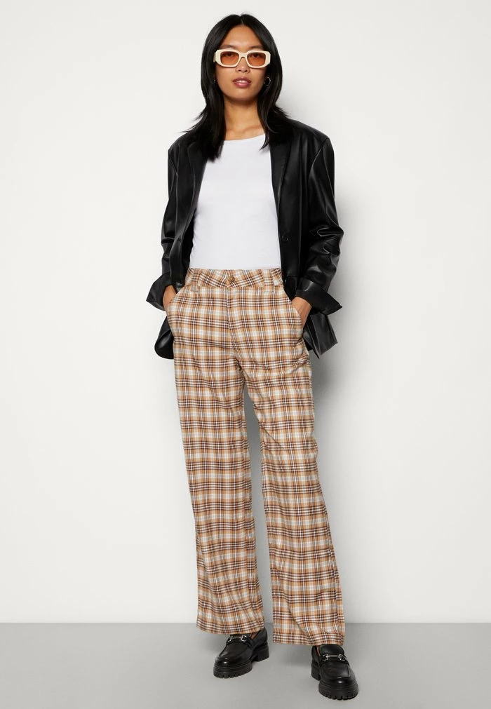 Brand new ๐คฉ Hollister Co. PLAID BAGGY - Trousers - Beige โญ - Image 4