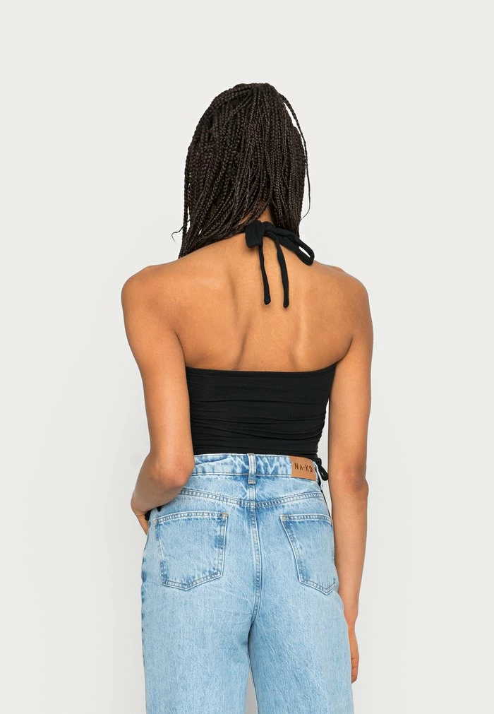 Best reviews of ๐ Hollister Co. DOUBLE SIDE CINCH HALTER - Top - Casual Black โจ - Image 3