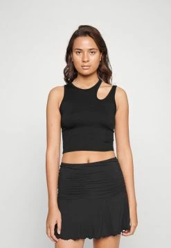 Coupon ๐ฅ Hollister Co. ASYM SEAMLESS HIGHNECK TANK - Top - Casual Black ๐