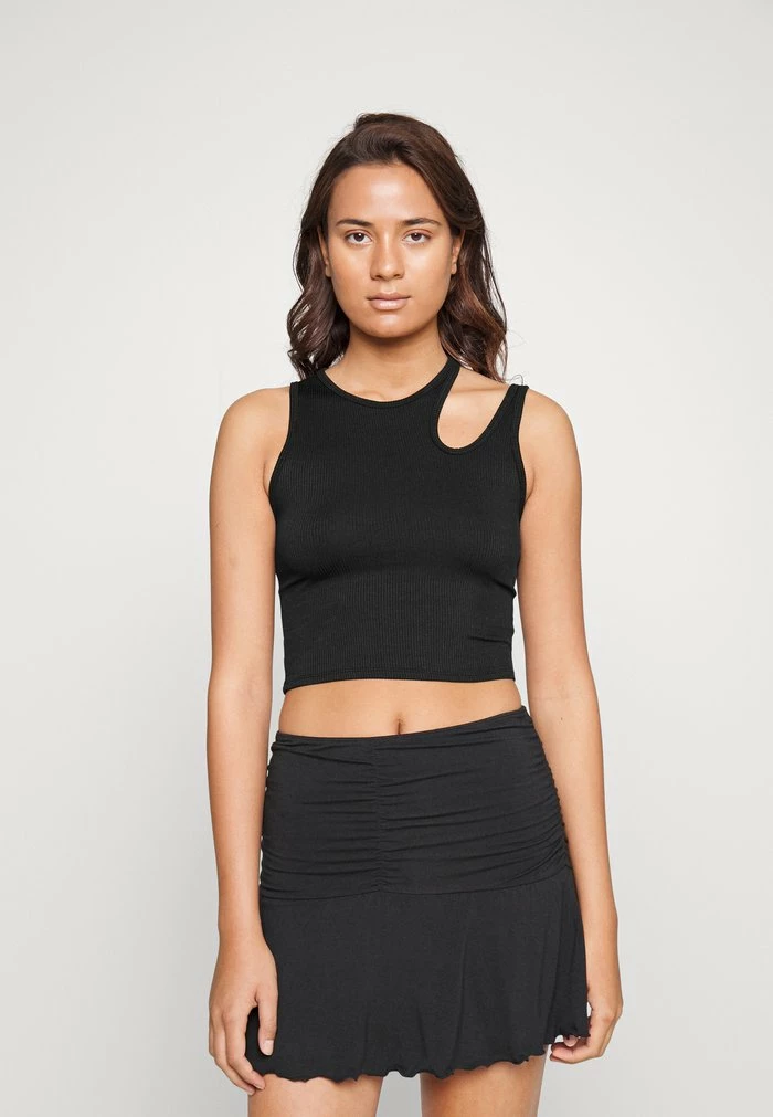 Coupon ๐ฅ Hollister Co. ASYM SEAMLESS HIGHNECK TANK - Top - Casual Black ๐