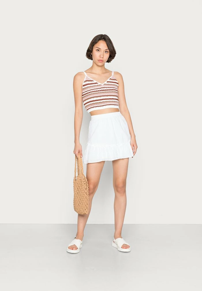 Cheap โญ Hollister Co. SOFT FLIGHTY - Mini ๐ Skirt - White โ - Image 2