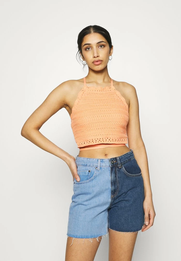 Wholesale ???? Hollister Co. BARE HIGHNECK - Top - Coral ???? 3 Wholesale ???? Hollister Co. BARE HIGHNECK - Top - Coral ????
