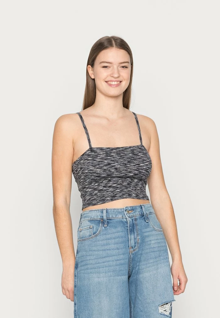 Buy ๐ Hollister Co. BARE SPACEDYE CAMI - Top - Black Space Dye ๐งจ