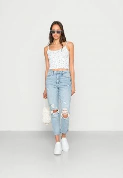 Deals 👍 Hollister Co. 3 PACK - Top - White Ground Blue/griaille/white 💯